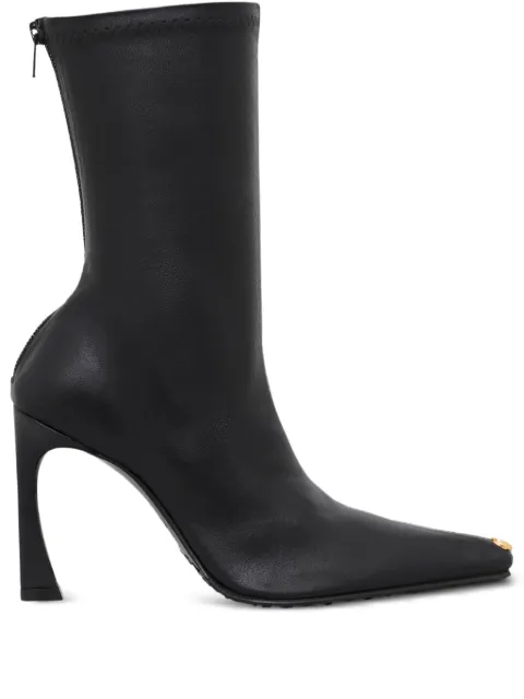 Marine Serre Ms Kiss smooth-leather boots Black WBO003ACLEA0005