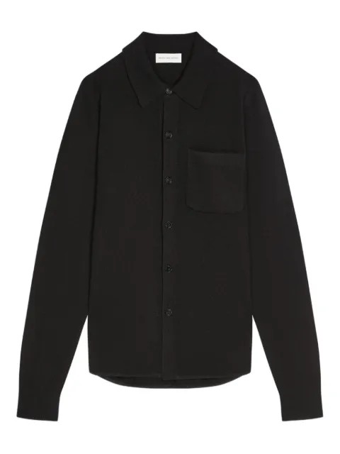 DRIES VAN NOTEN cashmere shirt Black 2520212062704