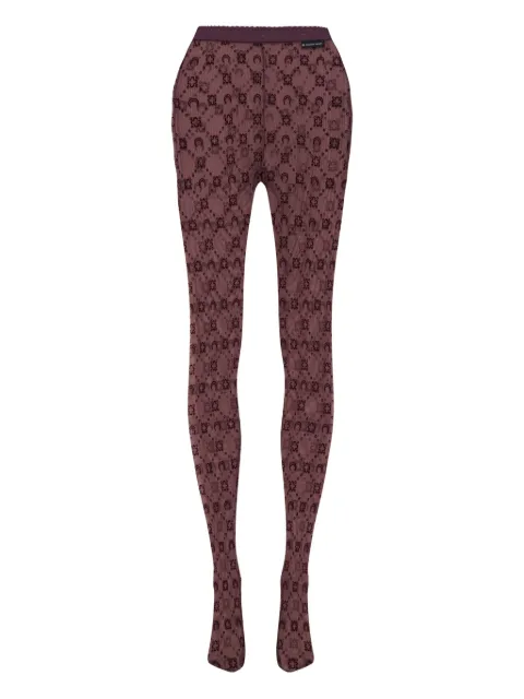 Marine Serre Moonogram tights Red WUW034ACJER0005PU70