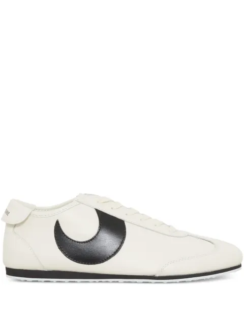 Marine Serre Ms Astra matte leather sneakers Neutrals MSN001ARLEA0043