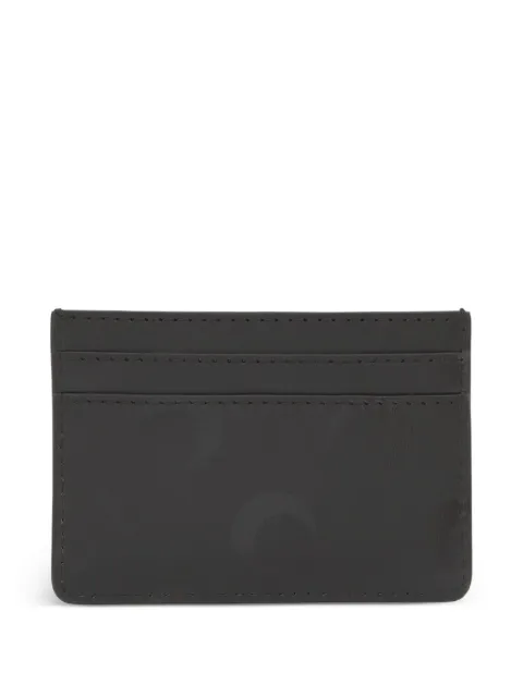 Marine Serre Moon canvas cardholder Grey ULG008ARWOV0040BK99
