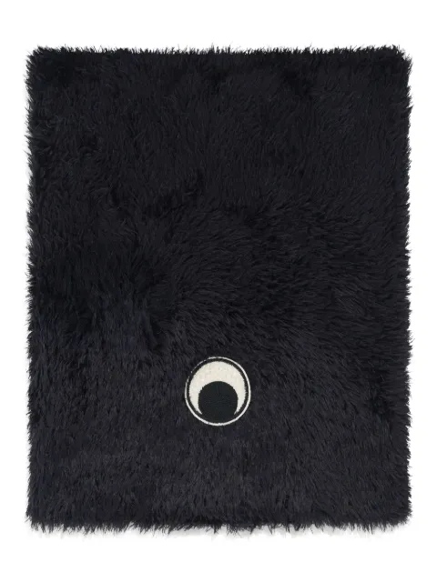 Marine Serre fluffy-knit neck scarf Black USA054ACKNI0536