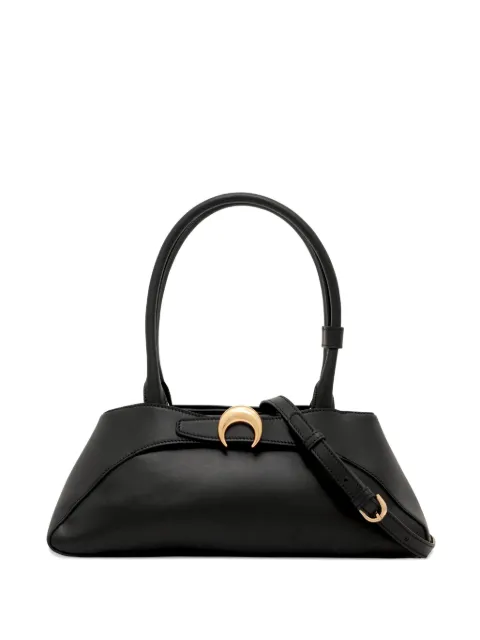 Marine Serre medium Aurora smooth-leather tote bag Black WSB004ARLEA0038