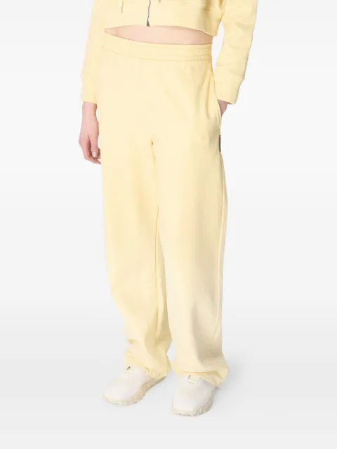 Marine Serre Faded Moon track pants Yellow UPA052ACJER0073