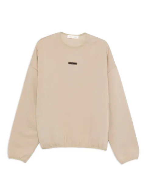 FEAR OF GOD ESSENTIALS logo-plaque cotton sweatshirt Neutrals 192SP256541F