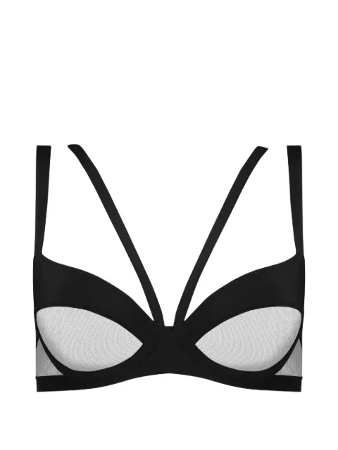 Maison Close Pure Tentation balconette harness bra Black 563316