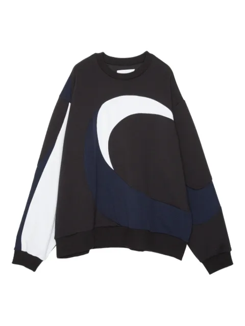 Yoshiokubo panelled sweatshirt Black YKF25804