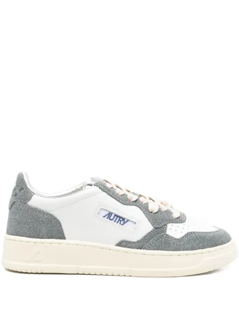 Autry Medalist leather suede sneakers White AULWTA02