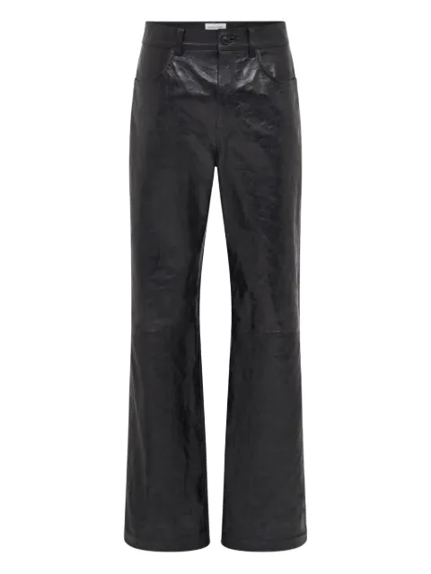 Marine Serre Glossy Moon trousers Black MPA013ACLEA0071