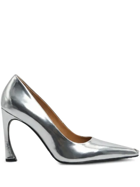 Marine Serre MS Kiss pumps Silver WHE001ACLEA0040