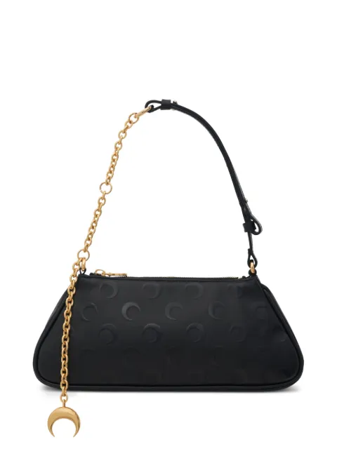Marine Serre moon-embossed chain shoulder bag Black WSB001ARWOV0040BK99