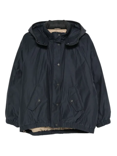Brunello Cucinelli hooded jacket Blue MG5017852C4072