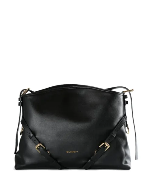 Givenchy Voyou buckled leather shoulder bag Black BB5131B2AE
