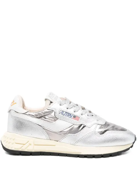 Autry Reelwind metallic leather sneakers Silver WWLWLY02