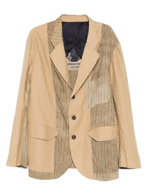 Ziggy Chen striped blazer Brown 0M2520905BURLYWOOD