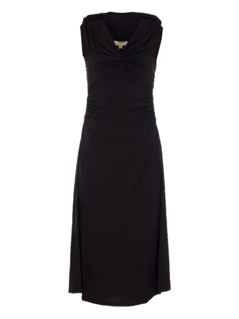 Michael Michael Kors sleeveless ruched dress Black MT5831DH69