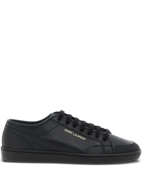 Saint Laurent logo-detail leather sneakers Black 82008700N00