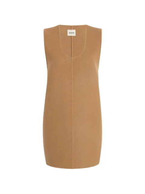 KHAITE scoop-neck sleeveless dress Neutrals 5519547