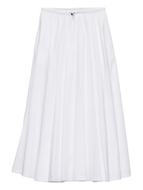 Prada reversible cotton jersey and Re-nylon circle skirt White 131110SOOO17XE