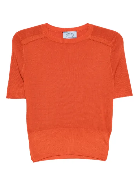 Prada Pre-Owned knitted top Orange CSVM8703