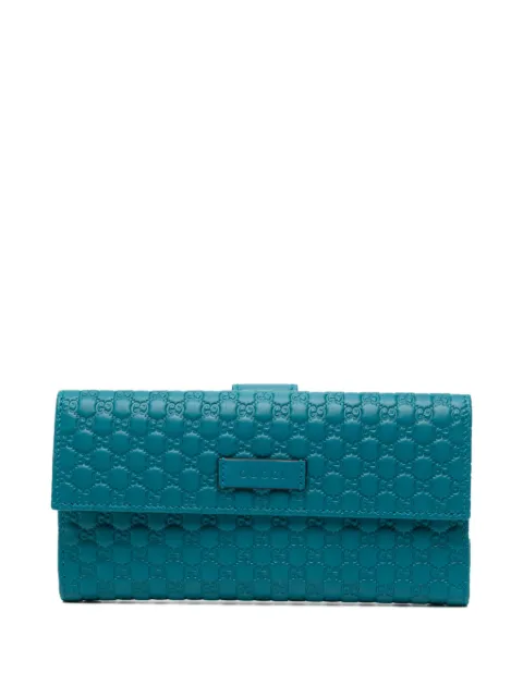 Gucci Pre-Owned Double G wallet Blue CSLL8746