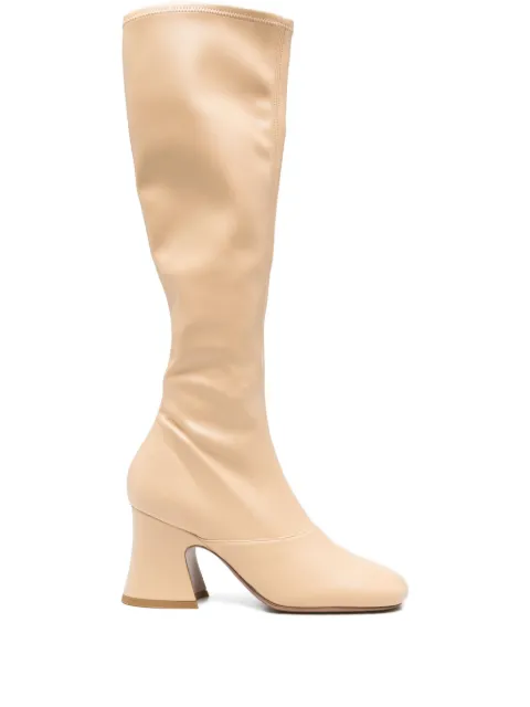 Chloé knee-high block-heel boots Neutrals CH25W13HUH