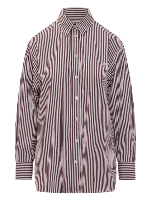 ISABEL MARANT Fabriza striped button-down shirt Red CH0177FAB1I01I
