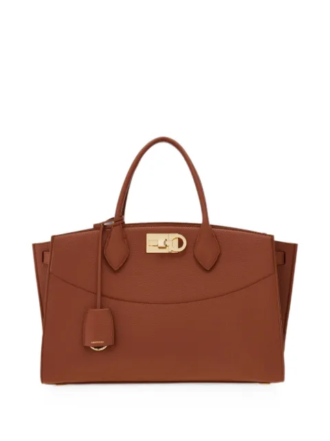 Ferragamo new Ferragamo Studio soft bag (L) Brown 785997