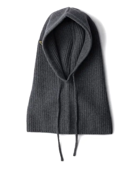 Prada triangle-logo balaclava Grey 1HC4702DZL