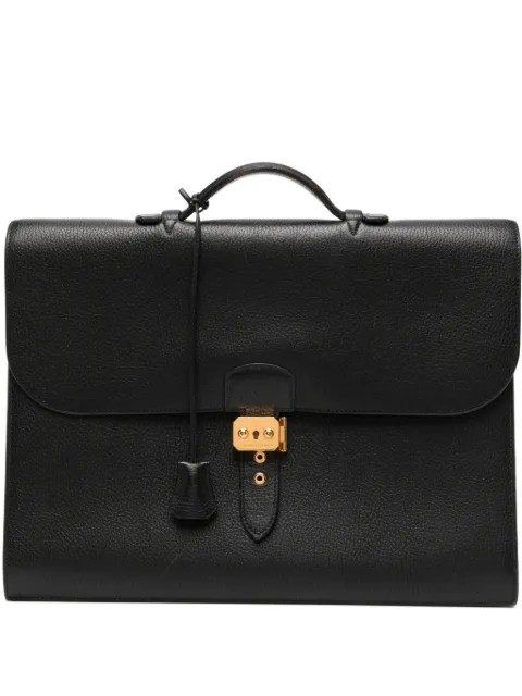 Hermès Pre-Owned Sac À Dépêches leather bag Black CSJB8736