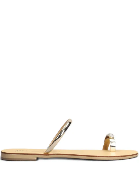Nicolas Lainas Arch Kythnos flat sandals Gold 243T