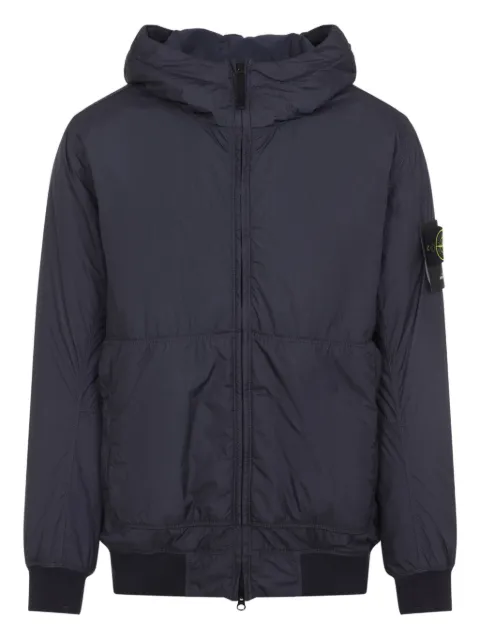 Stone Island hooded panelled coat Blue K2S154100013S0A23