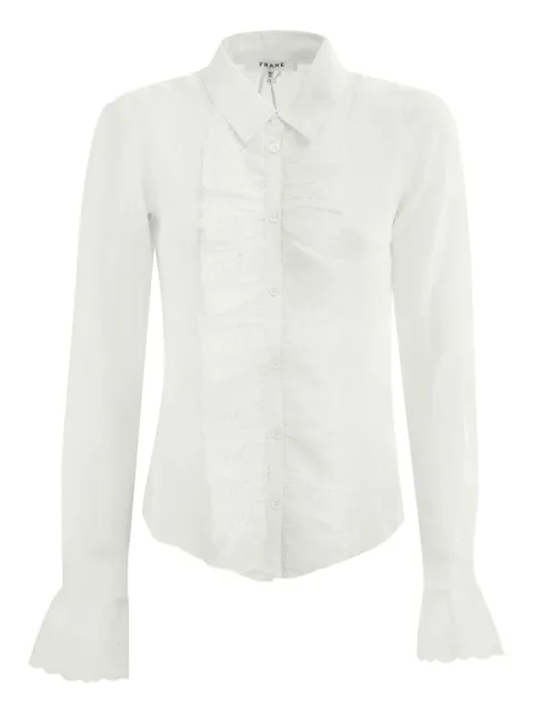 FRAME ruffled shirt White LWSH2736