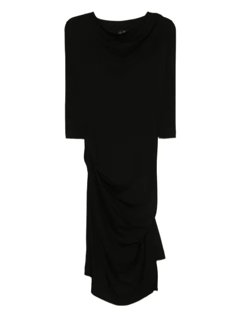 Vivienne Westwood Pre-Owned 2014 draped asymmetrical dress Black VW480FM