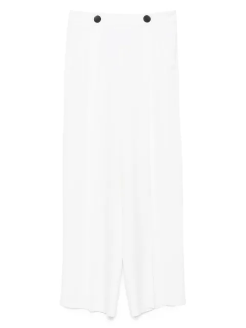 Giorgio Armani button-fastening silk trousers White GW001562TE16469