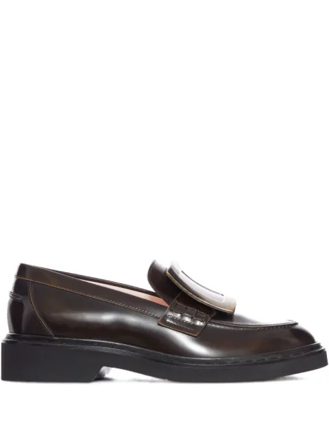 Roger Vivier Viv buckle platform loafers Brown RVW54825190TWRC414