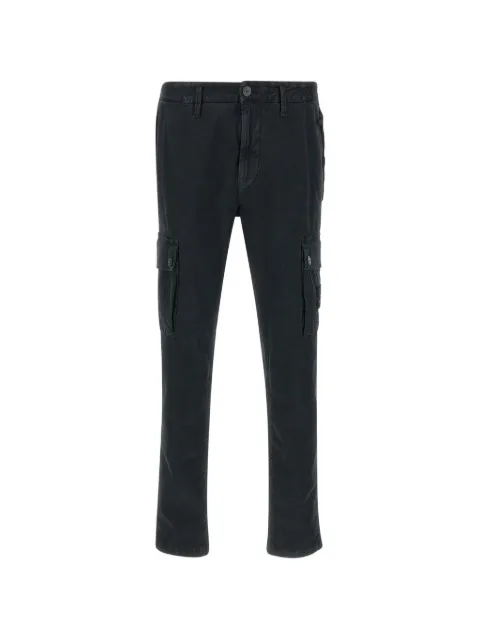 Stone Island cargo-pocket old effect trousers Black L2S153100034S00L1