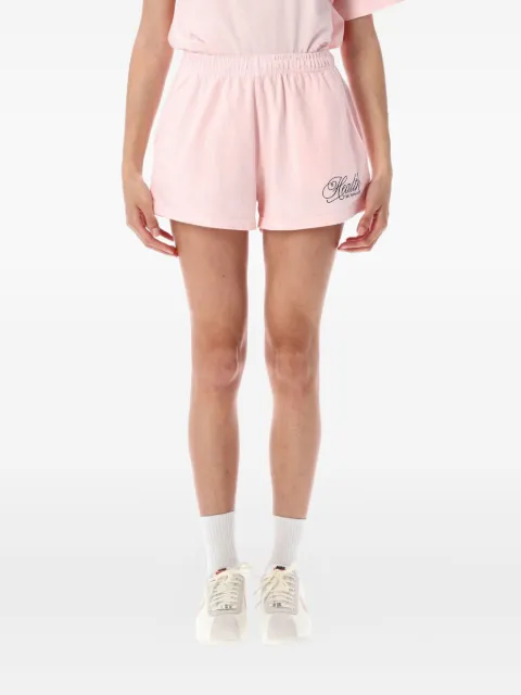 Sporty & Rich Health Script Disco shorts Pink SH037620078P140395