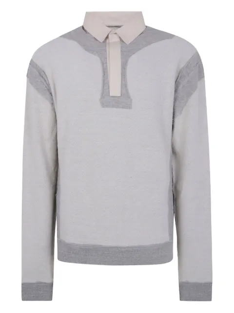 Maison Margiela textured-finish polo shirt Grey S50GU0227M25022