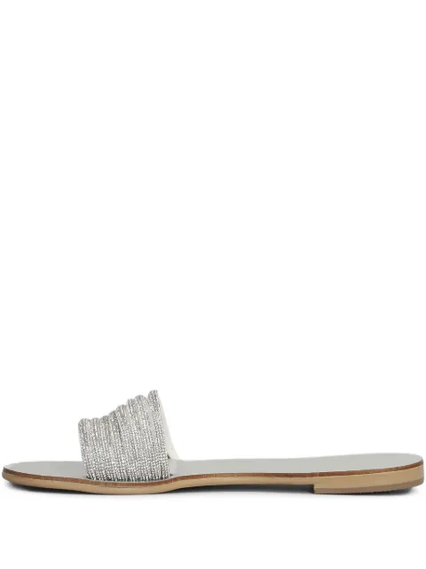 Nicolas Lainas crystal-embellished sandals Silver 4TCM