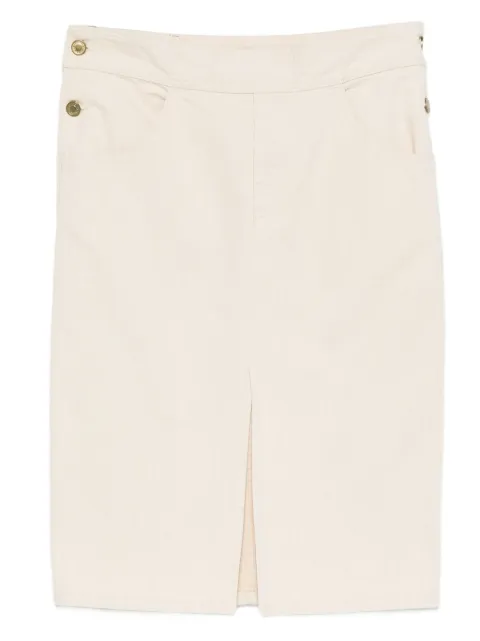 Gucci Pre-Owned 2000s button-detail skirt Neutrals GU250FHA