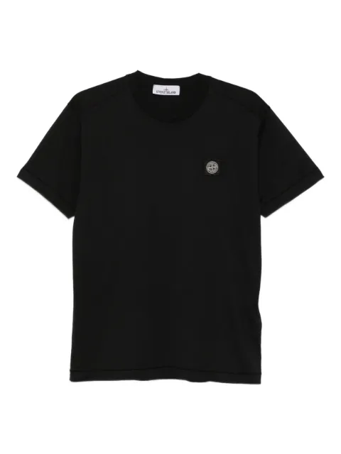 Stone Island logo-motif T-shirt Black L2S152100027S0013