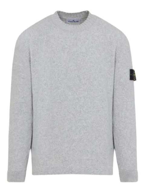 Stone Island ribbed crew-neck sweater Grey K2S155100056S00N2