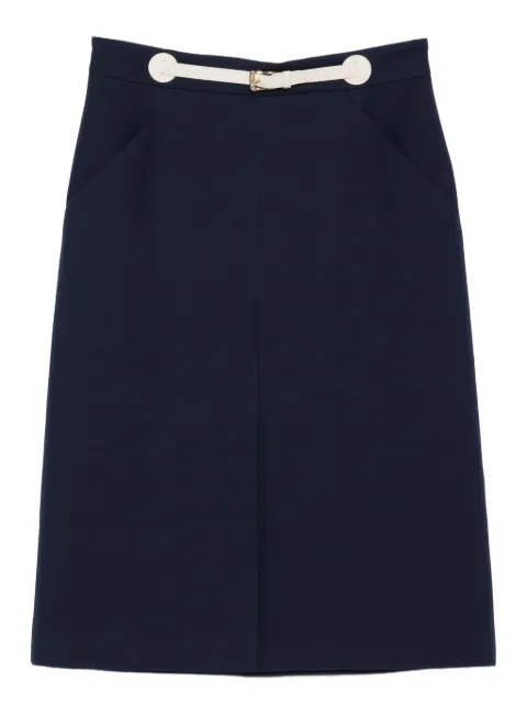 Valentino Garavani belted midi skirt Blue BRADM51CF