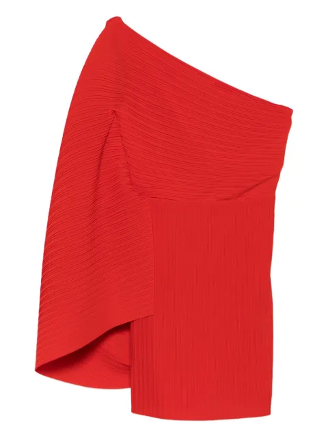 Solace London one-shoulder mini dress Red OS44026