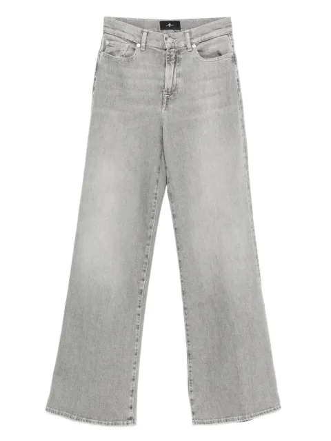 7 For All Mankind Lotta high-waisted wide-leg jeans Grey 7UG20C66