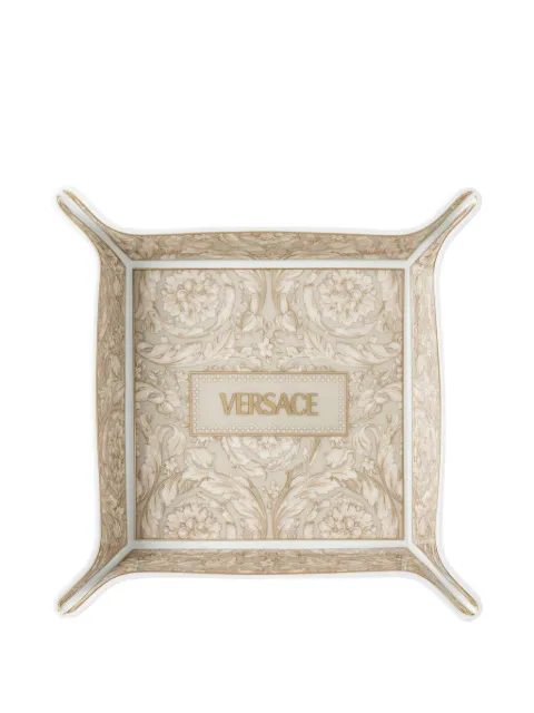 Versace Barocco-print tray Neutrals 181426940378225927