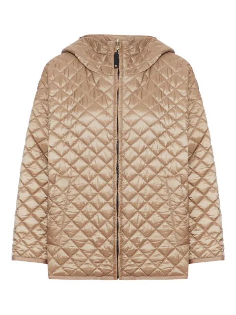 Max Mara quilted-pattern hooded jacket Neutrals 2529486074600