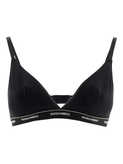 DSQUARED2 logo-band bra Black D8R004120ISA01