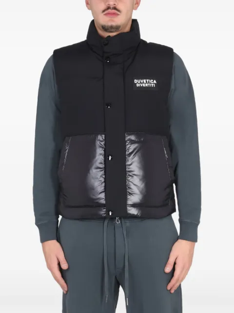 Duvetica snap-button gilet Black VUDV06225K0001BKS